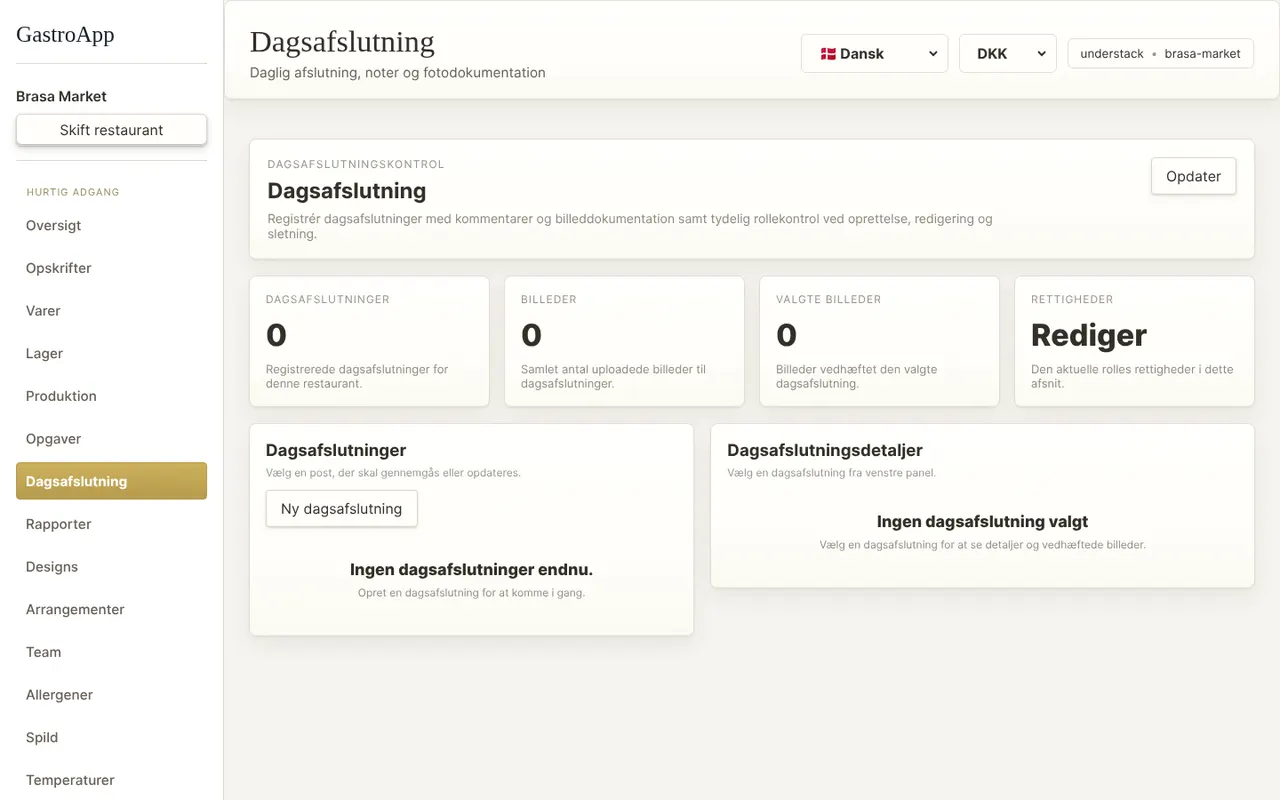 Dagsafslutningssiden